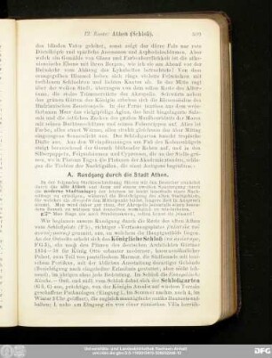 A. Rundgang durch die Stadt Athen.