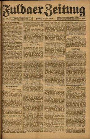 Ausgabe vom Freitag, den 23. Juli 1920.