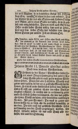 252-254, Johann Arnds II. Vorrde über das andere Buch vom wahren Christenthum.
