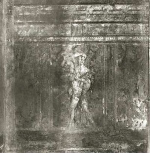 Pompeji, Mysterienvilla. Weibliche Gestalt, Wandbild