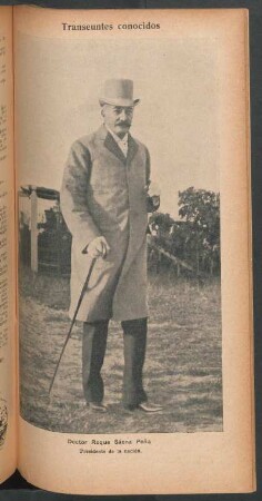 Doctor Roque Sáenz Peña, presidente de la nación - [Retrato]