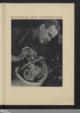 Montage der Hinterachse
