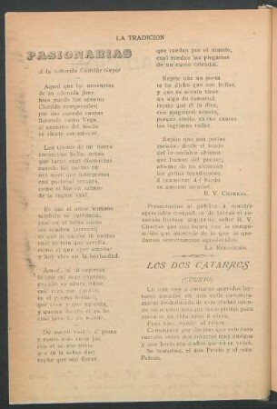 Los dos catarros : (Cuento)