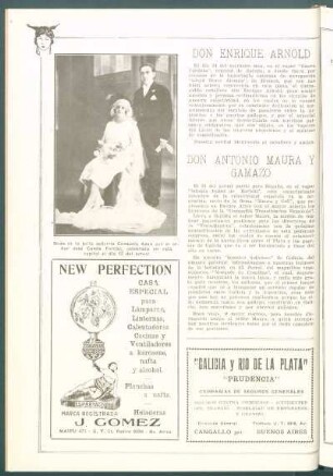 [Retrato de] Boda de la bella señorita Consuelo Azon con el señor José Canda Fontao