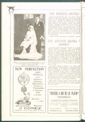 [Retrato de] Boda de la bella señorita Consuelo Azon con el señor José Canda Fontao