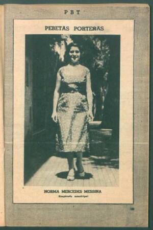 Norma Mercedes Messina, empleada municipal - [Fotografía] : Pebetas porteñas