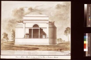 Elévation du pavillon de repos pour les jardins de S.A. le Prince de Lowenstein à Heubach