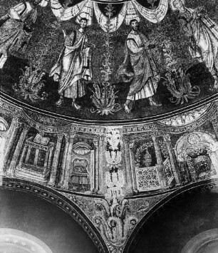 Ravenna, Baptisterium, Mosaik von Wand und Wölbung