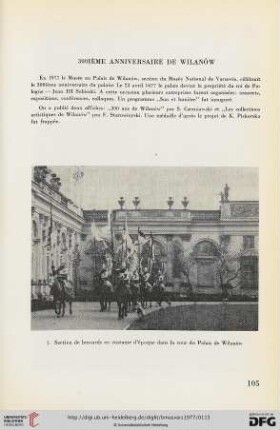 300ième anniversaire de Wilanów