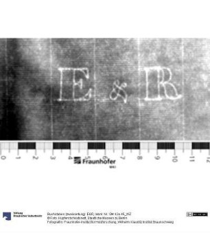 Buchstaben (zweikonturig): E&R