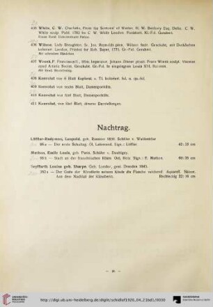 Nachtrag (Nr. 96a-352a)