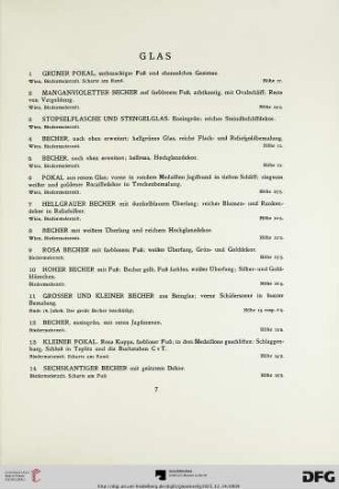 Glas (Nr. 1-76)