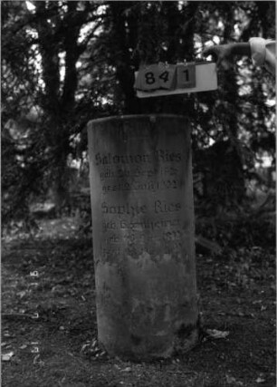 Grabstein 841 [Hahn S. 177/178 Grab-Nr. 747/48]