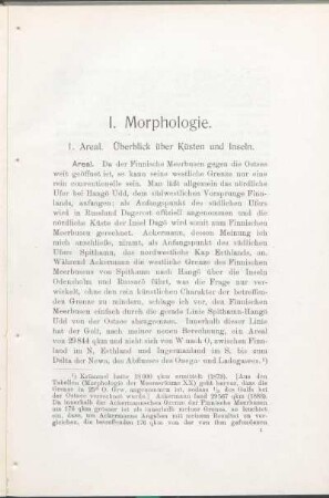 I. Morphologie.
