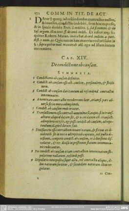 Cap. XIV. De condictione ob causam