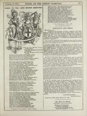 Punch to the Lord Mayor's greeting