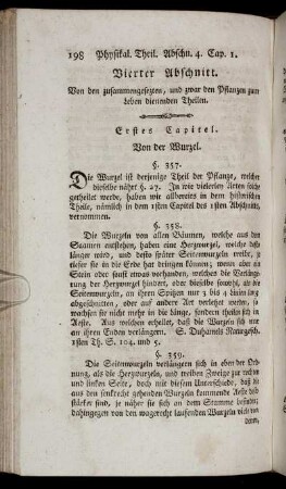 Vierter Abschnitt. Von den zusammengesetzten, und zwar den Pflanzen zum Leben dienenden Theilen.