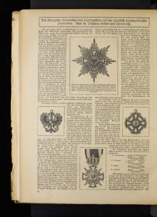 Der Königliche Hausorden von Hohenzollern und der Fürstlich Hohenzollernsche Hausorden.