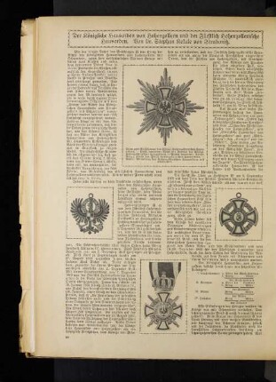 Der Königliche Hausorden von Hohenzollern und der Fürstlich Hohenzollernsche Hausorden.
