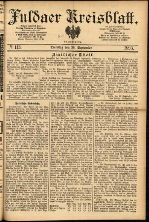 Ausgabe vom Dienstag, den 26. September 1893.