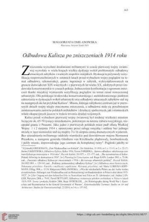 78: Odbudowa Kalisza po zniszczeniach 1914 roku