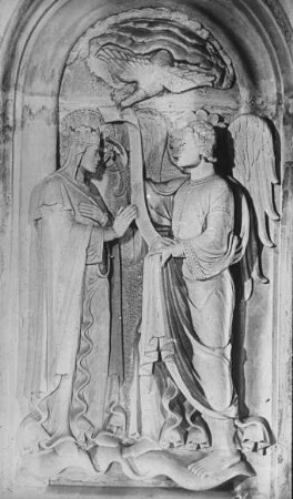 Bamberg, Dom, Georgenchor (Ostchor), Chorschranken, Mariä Verkündigung