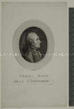 Porträt des französischen Mathematikers und Forschungsreisenden Charles Marie de La Condamine