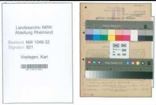Entnazifizierung Karl Voelsgen , geb. 13.02.1895 (Werbeleiter)