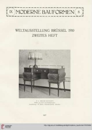 Weltausstelluung Brüssel 1910, [2]: zweites Heft