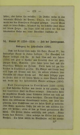 54. Konrad IV. (1250 - 1254). - Zeit des Interregnums