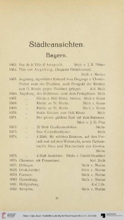 Städteansichten (Nr. 1663-1898)