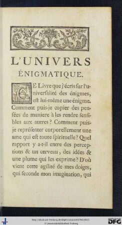 L'Univers Énigmatique.