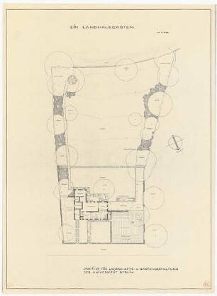 Landhausgarten: Grundriss 1:200