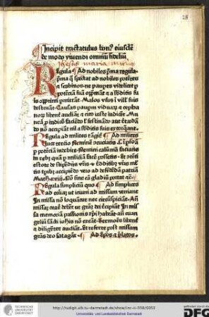Incipit tractatulus bonus eiusdem de modo vivendi omnium fidelium.