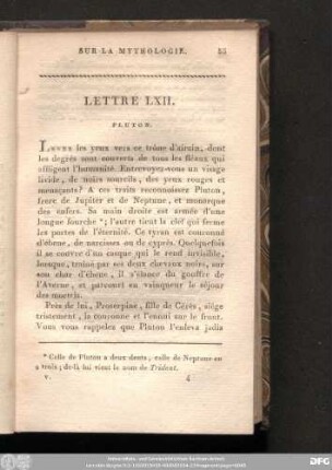 Lettre LXII.