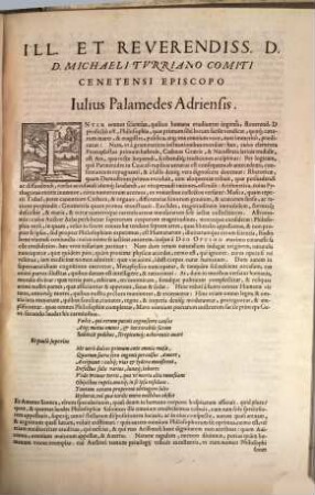 Tabvla Ivlii Palamedis Adriensis in Aristotelis Averroisq[ue] Opera : quae continet cum omnia, quaein Naturali, Morali, ac divina Philosophia ... tractantur