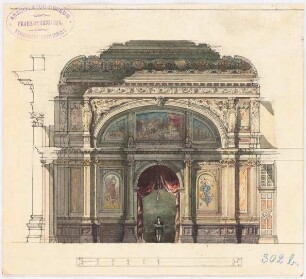 Theater auf dem Lützowplatz, Berlin: Foyer des 1. Ranges (Variante)