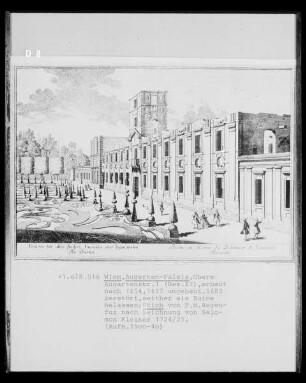 Ansicht des Augarten-Palais