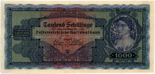 Geldschein, 1.000 Schillinge, 2.1.1925