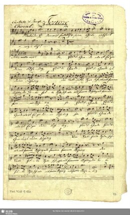 [Solo and coro:] Tenore.