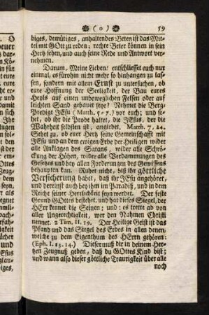 59-63, Darum, Meine Lieben! entschliesset ...