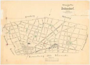 Bebauungsplan von Bohnsdorf: Bebauungsplan 1:4000