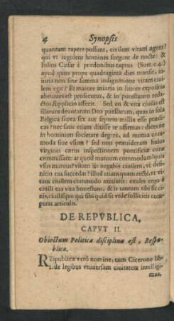 De Republica. Caput II.