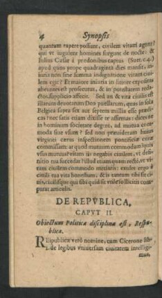 De Republica. Caput II.