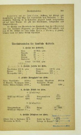 Übersicht über sämtliche Erdteile
