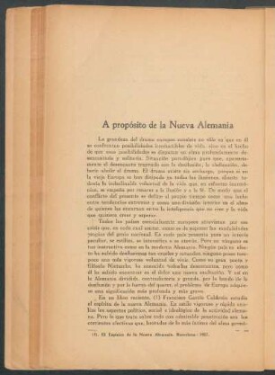 A propósito de la nueva Alemania