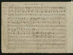 Heidenröslein; V, pf; G-Dur; D 257; op.3,3