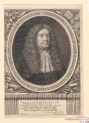 Christoph Andreas (I.) Imhoff, Pfleger in Lichtenau, später in Altdorf; geb. 16. August 1608; gest. 7. Januar 1683