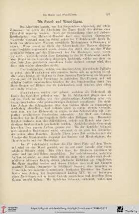 Die Stand- und Wand-Uhren