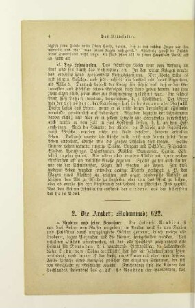2. Die Araber; Mohammed; 622